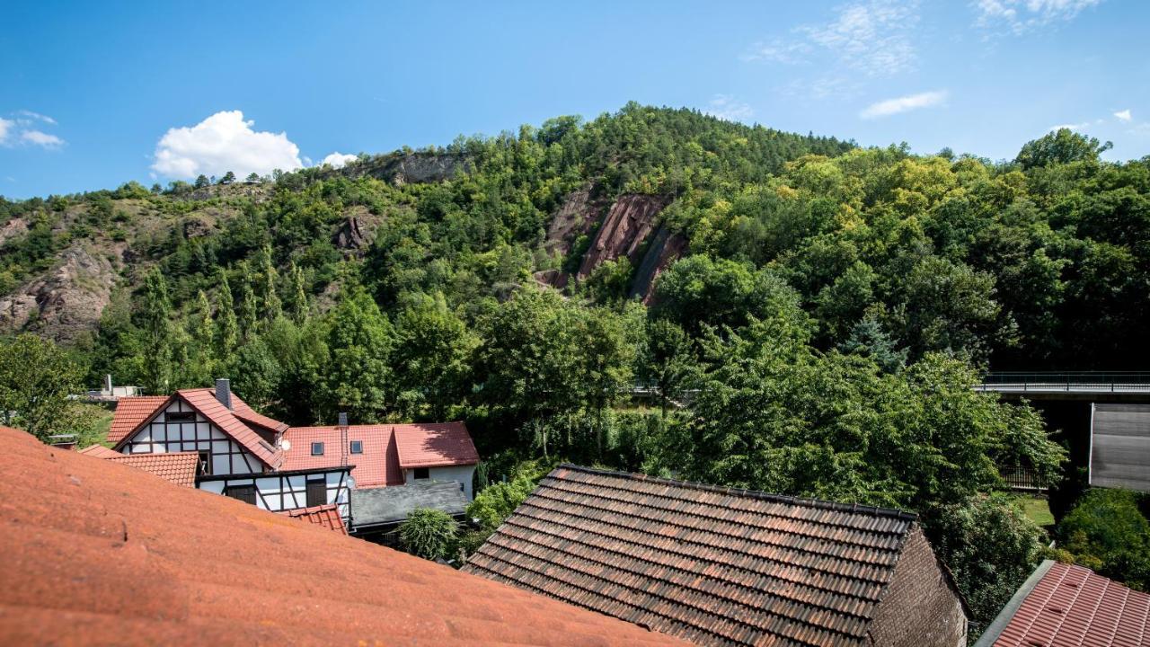 Hotel & Ferienwohnungen Bohlenblick Saalfeld Saale المظهر الخارجي الصورة